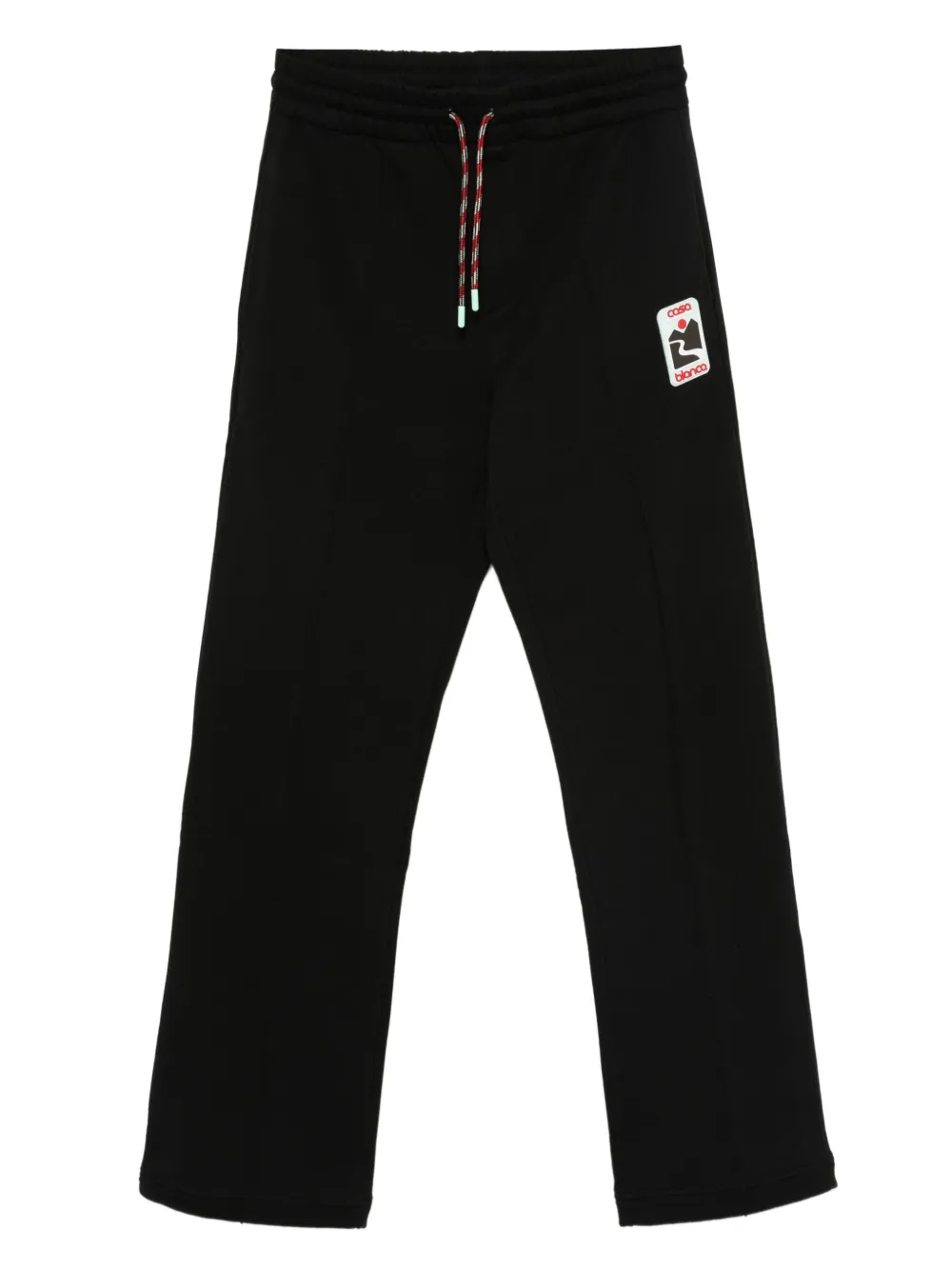 Casablanca Pantaloni sportivi con coulisse e applicazione logo | nero | Image 1