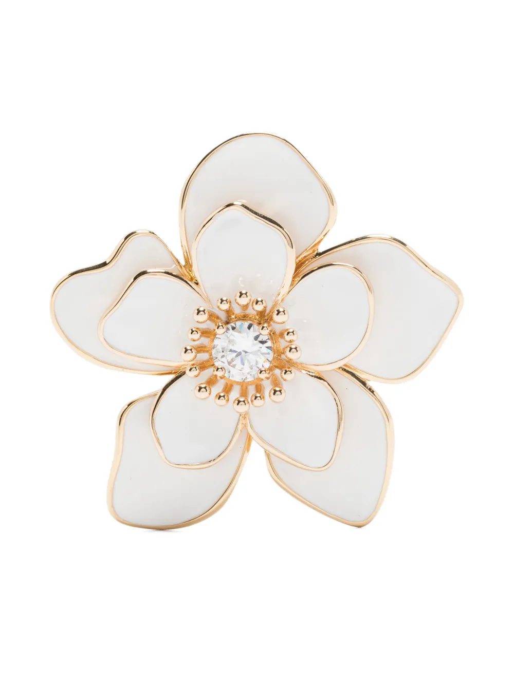 flower-motif earrings