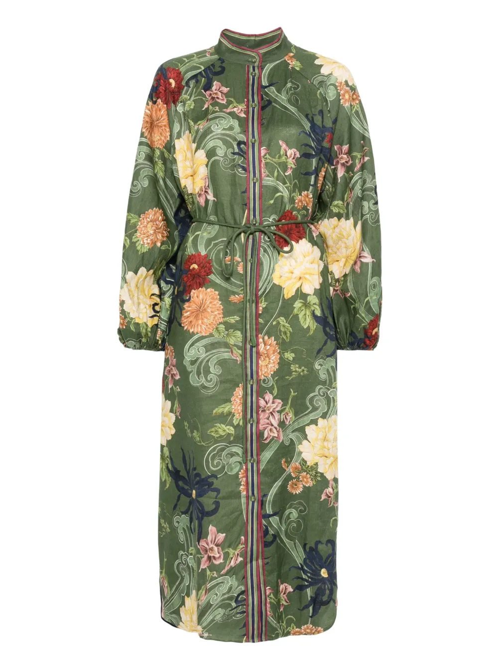 ALEMAIS Avery maxi dress Groen