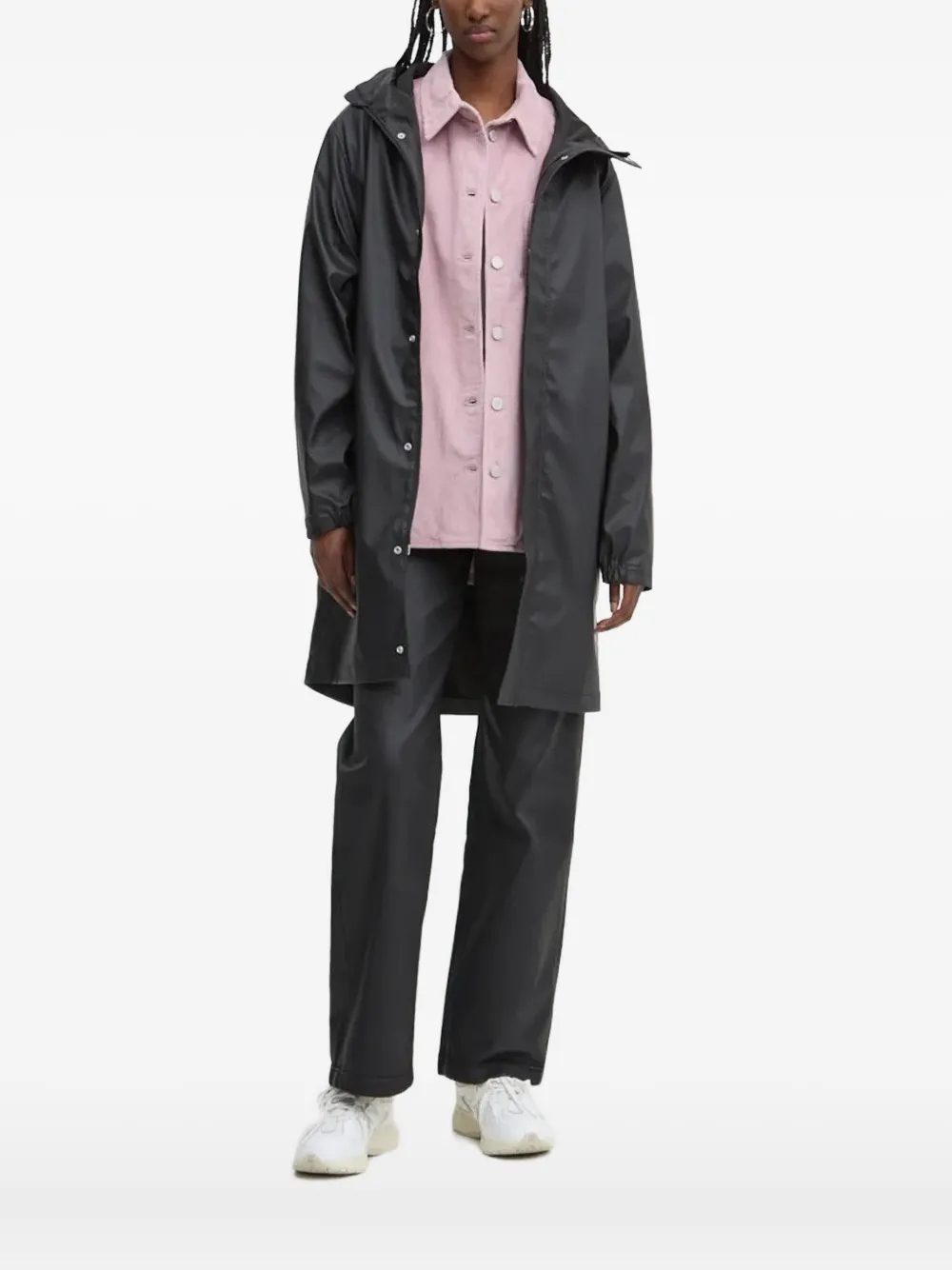 Herschel Supply Co Hooded Raincoat In Black
