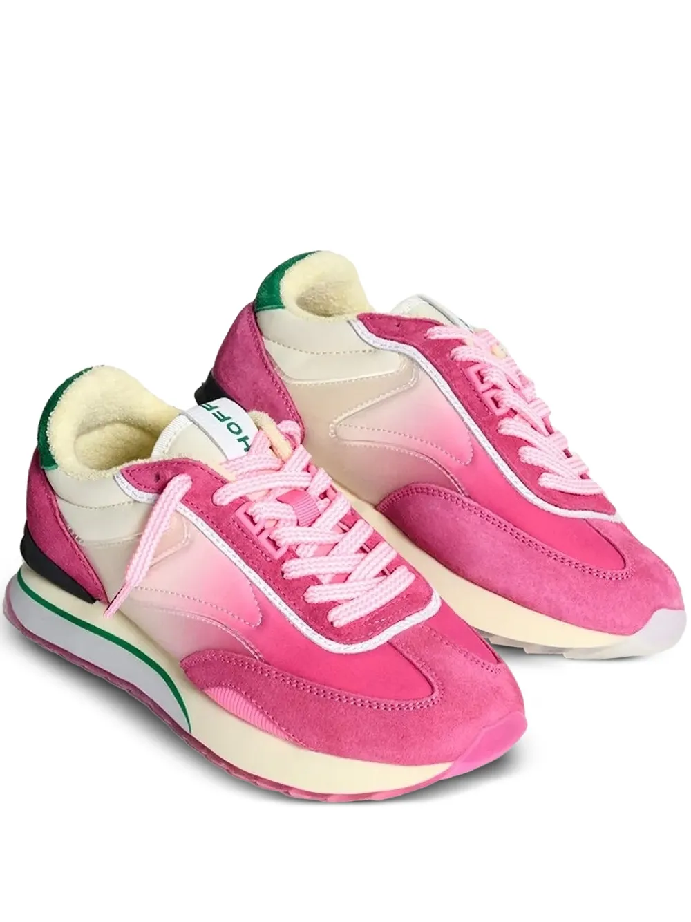 Hoff Flame ombre suede sneakers Pink