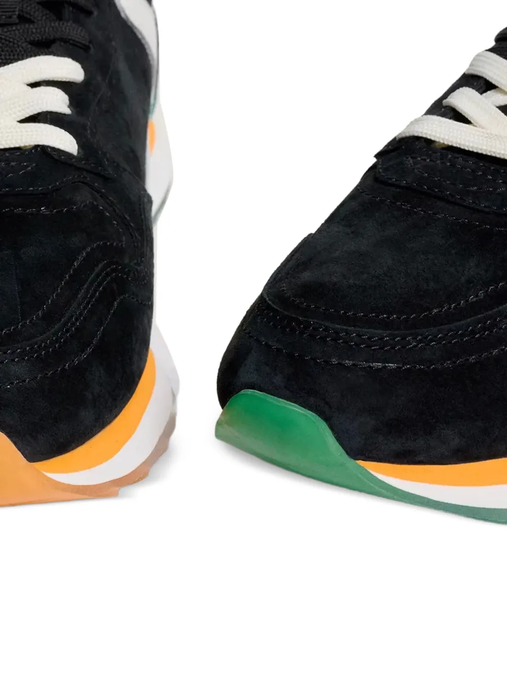 Hoff Nigreos suède sneakers met vlakken Zwart
