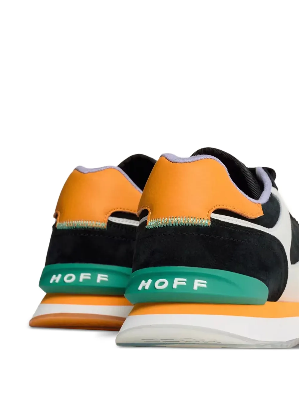 Hoff Nigreos suède sneakers met vlakken Zwart