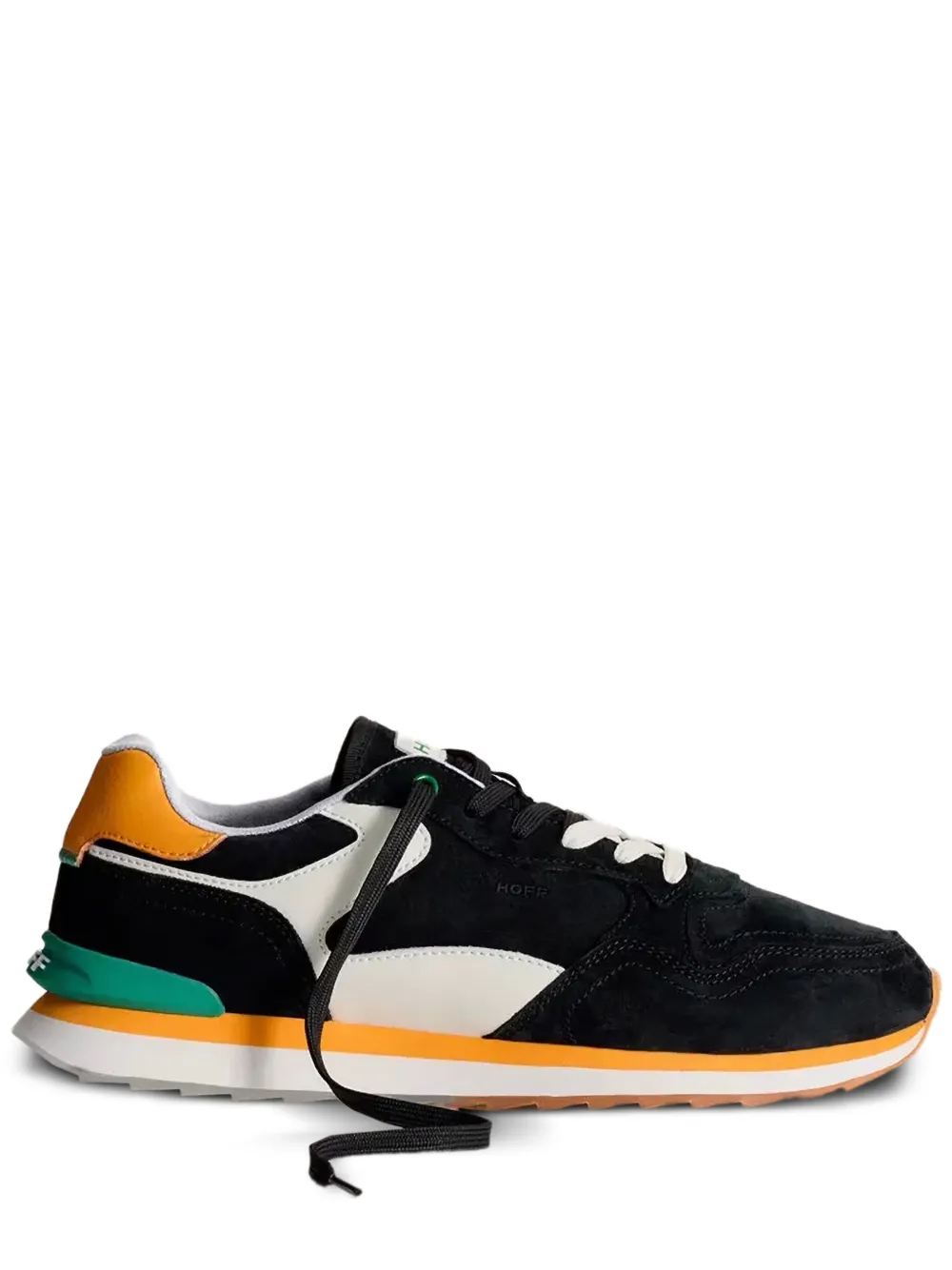 Hoff Nigreos suède sneakers met vlakken Zwart