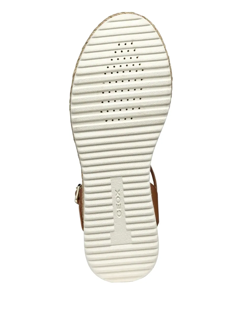 Geox Eolie metallic-leather sandals Gold