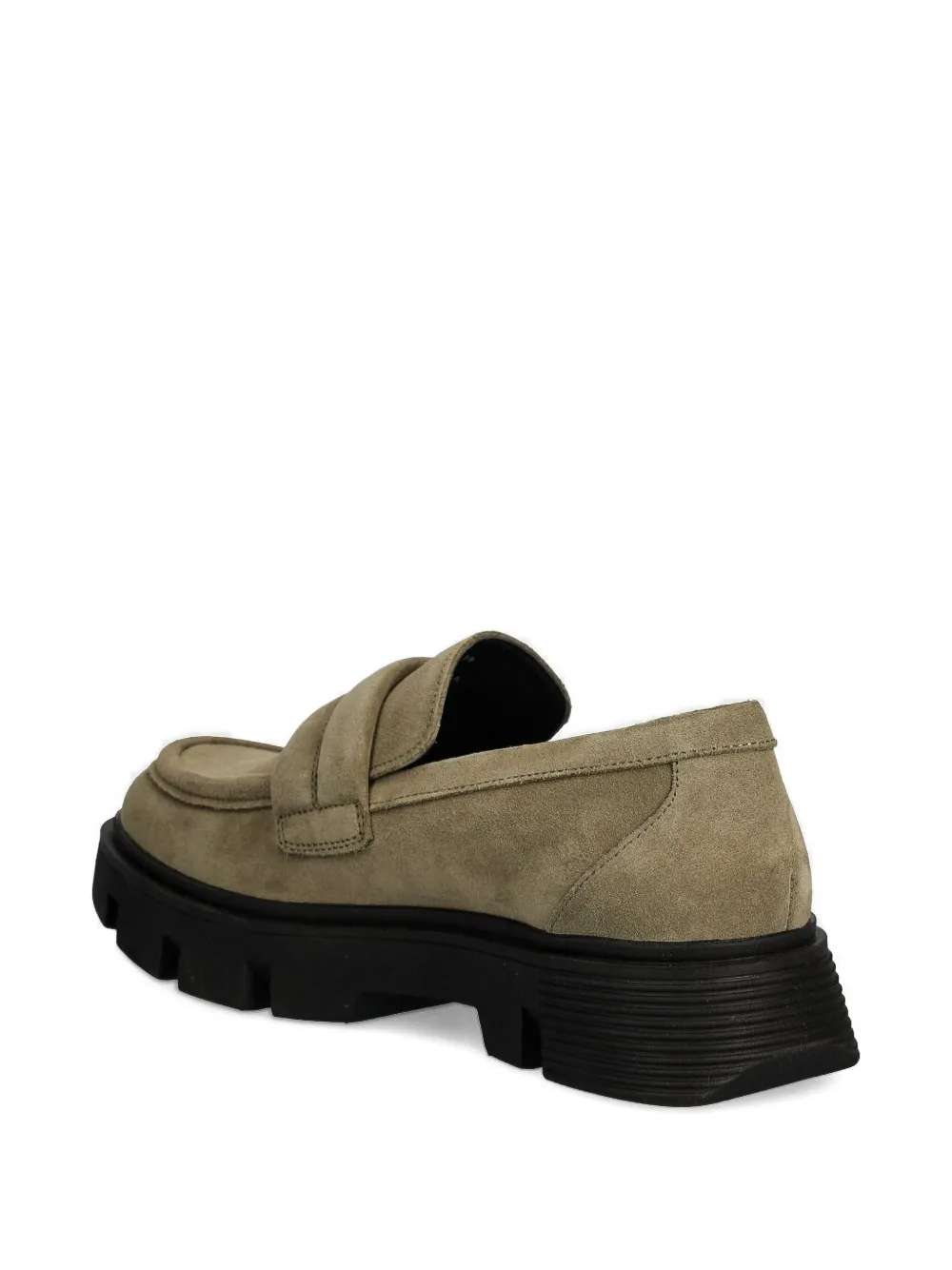 Geox Loafers met chunky zool - Groen