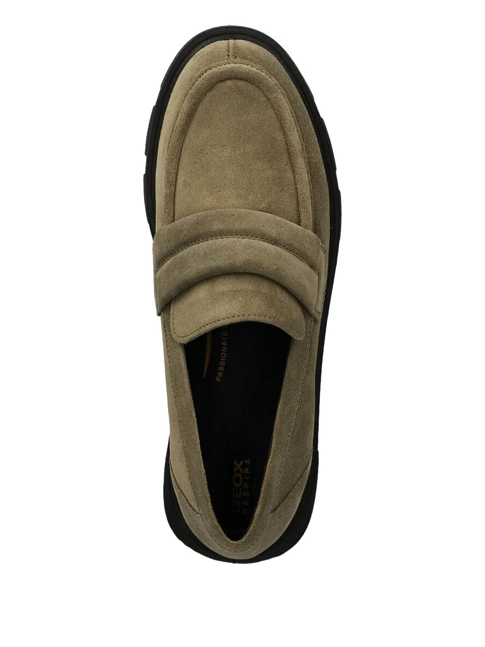 Geox chunky-sole suede loafers Green