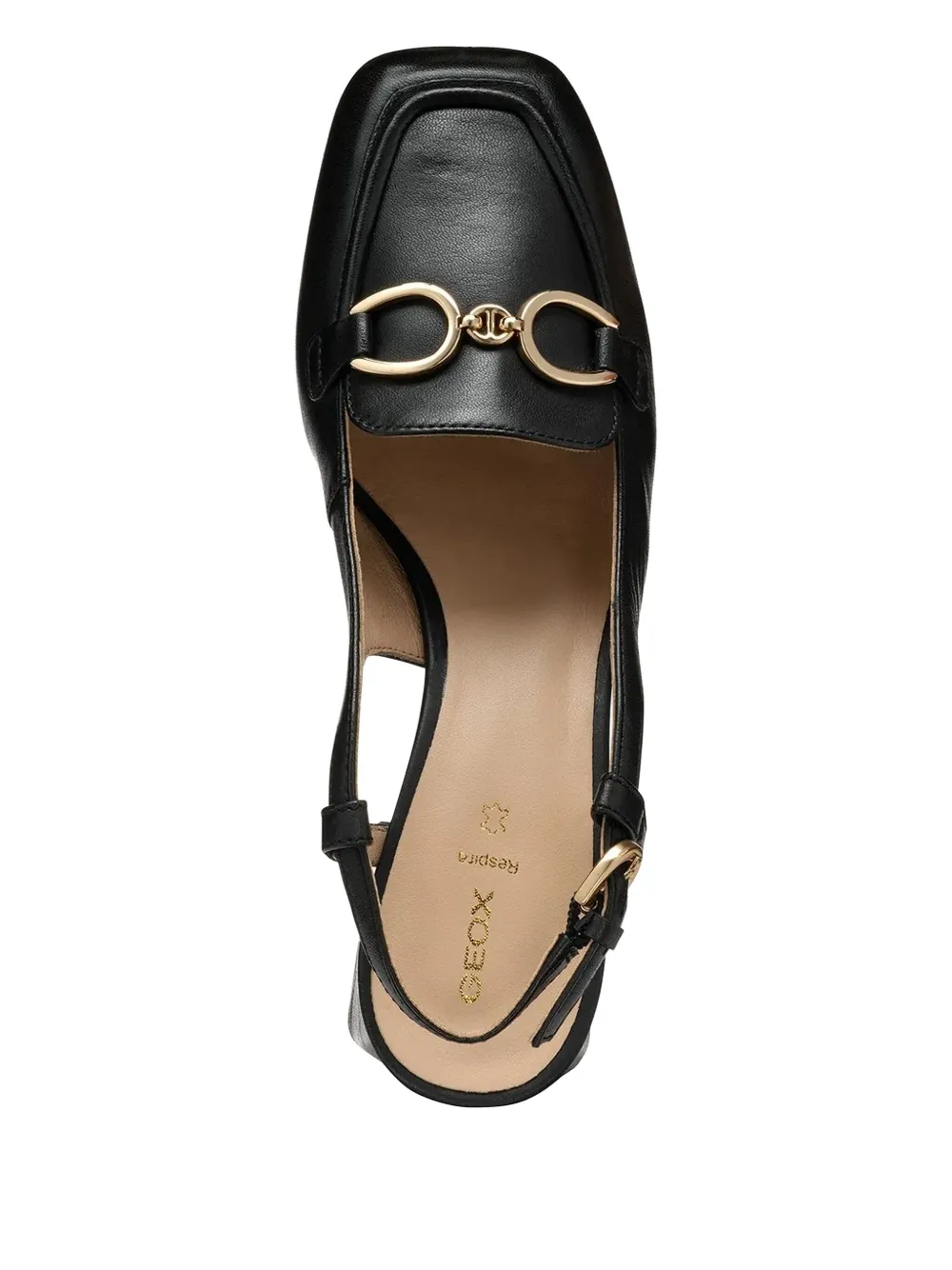 Geox 60mm Coronilla slingback pumps Black
