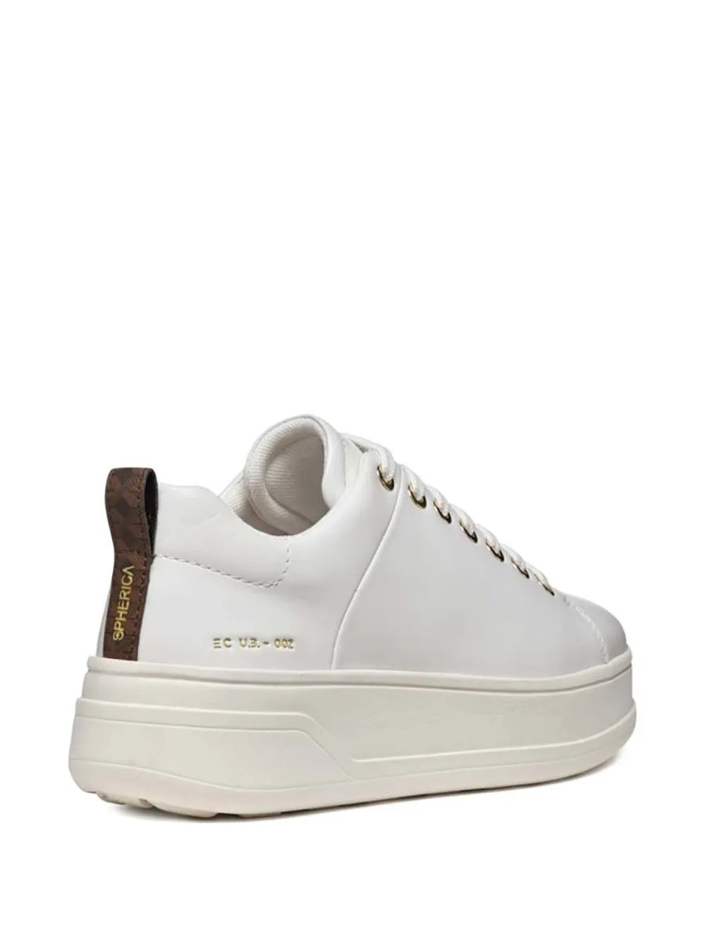Geox Sneakers met plateauzool en ringlets - Wit