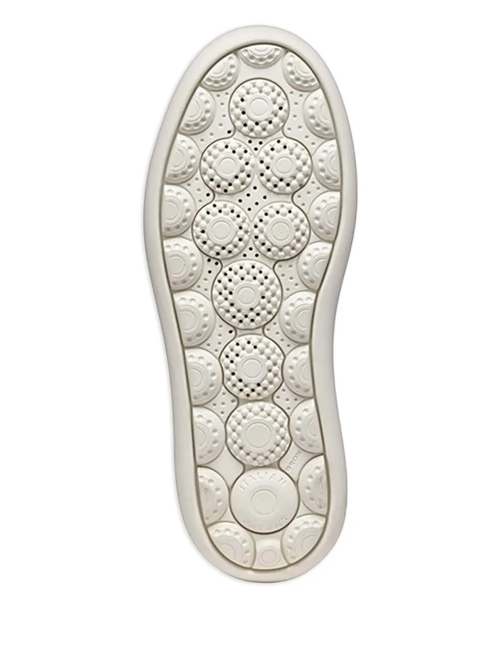 Geox platform gold-eyelet sneakers White