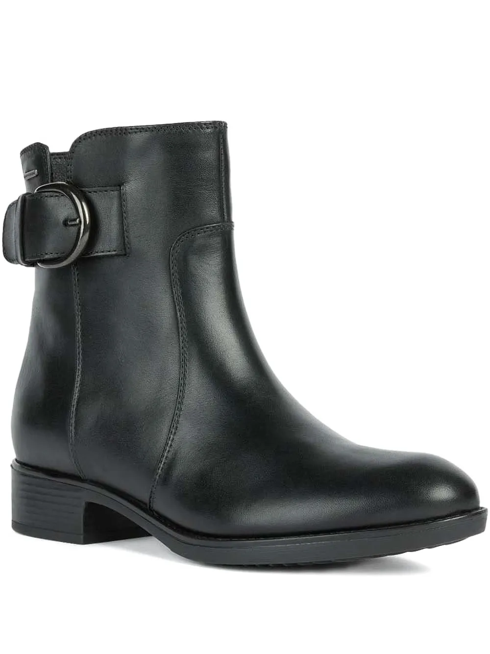 Geox buckle-fastening leather boots Black