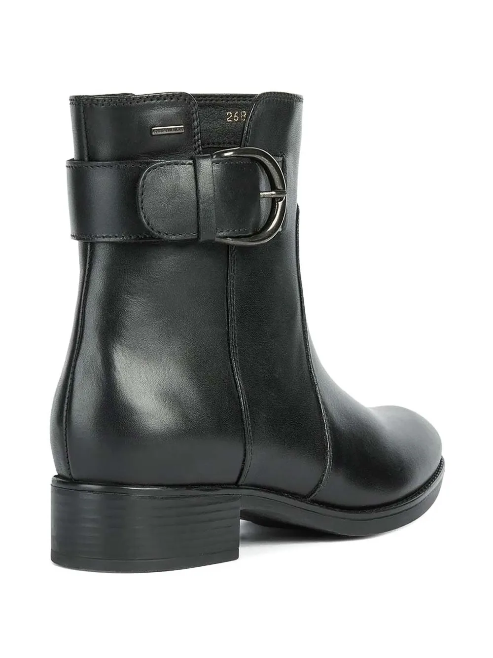 Geox buckle-fastening leather boots Black