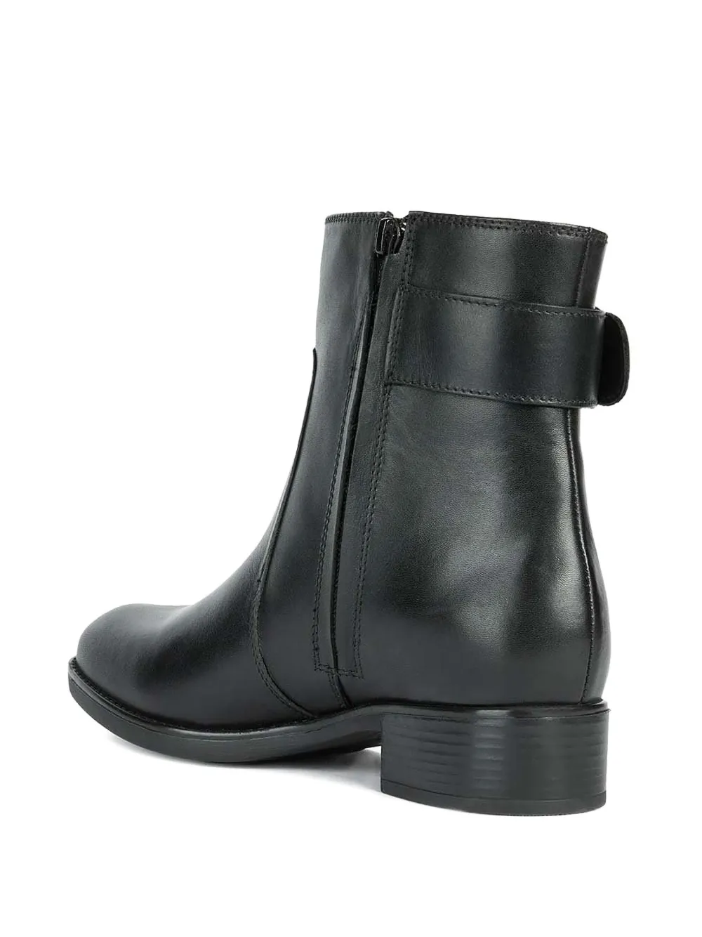 Geox buckle-fastening leather boots Black