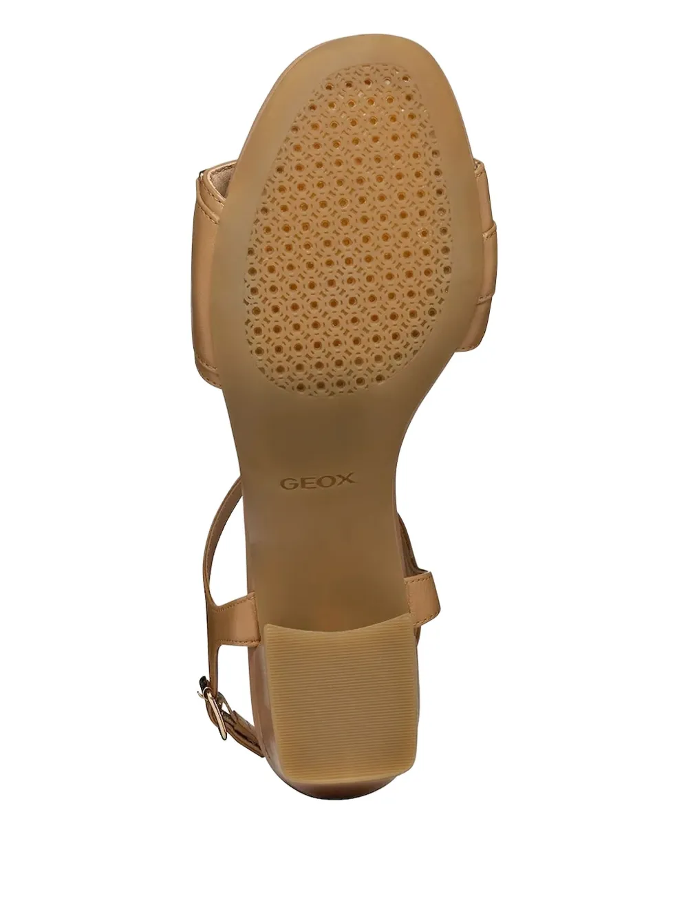 Geox detailed block-heel heeled sandals Brown