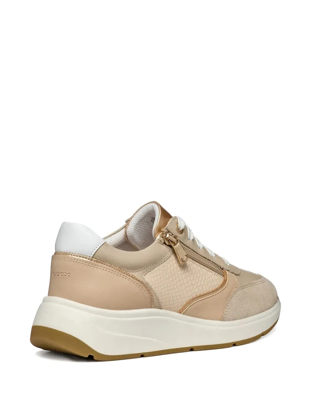 Geox zip-detail sneakers Neutrals