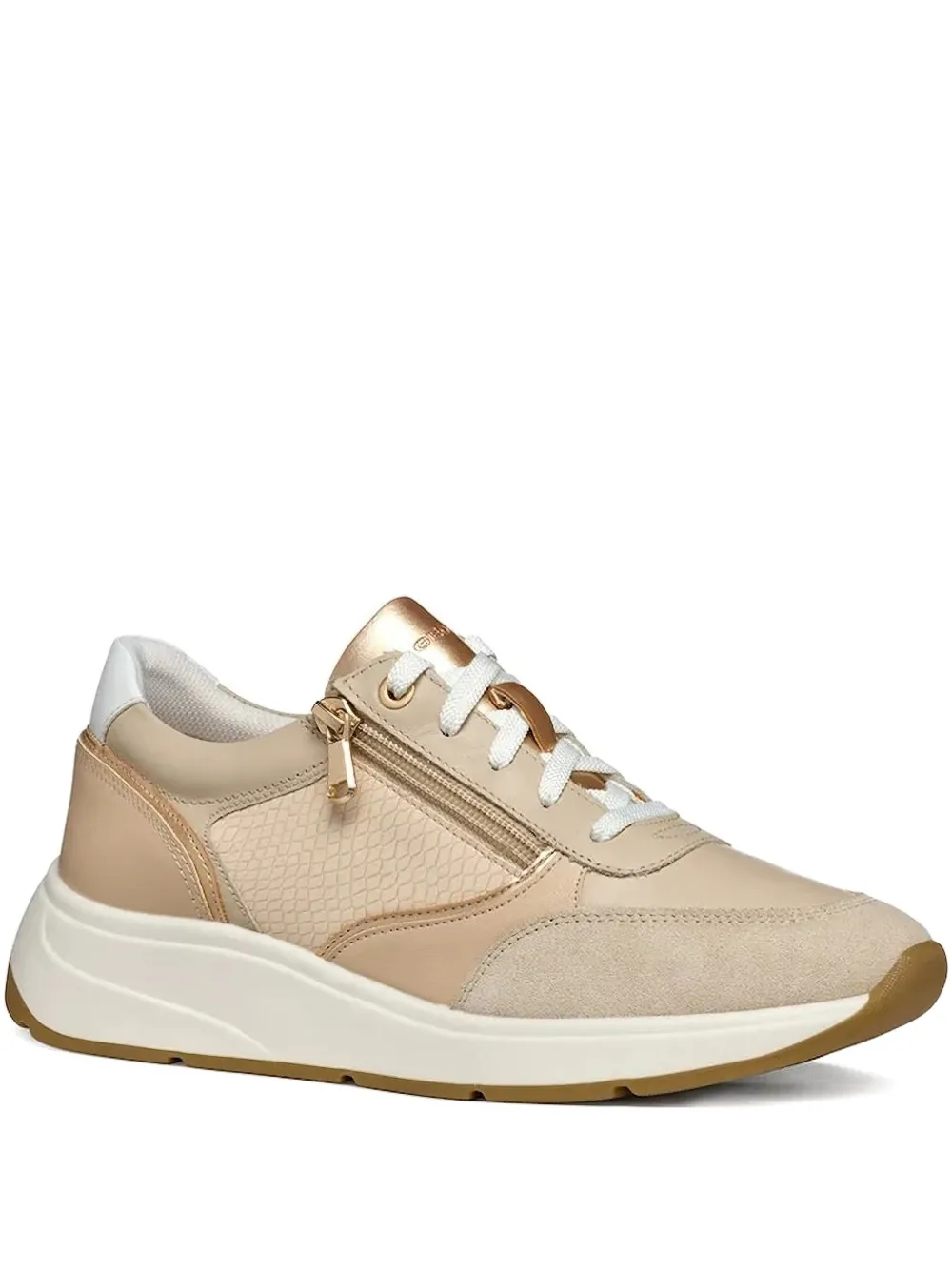 Geox zip-detail sneakers Neutrals