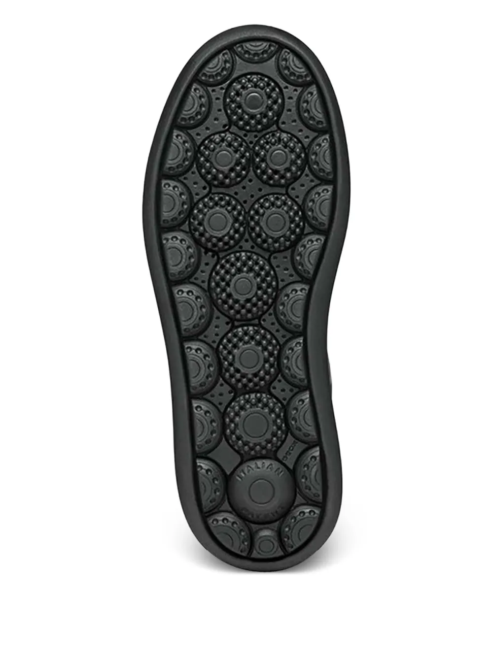 Geox metallic panel leather sneakers Black