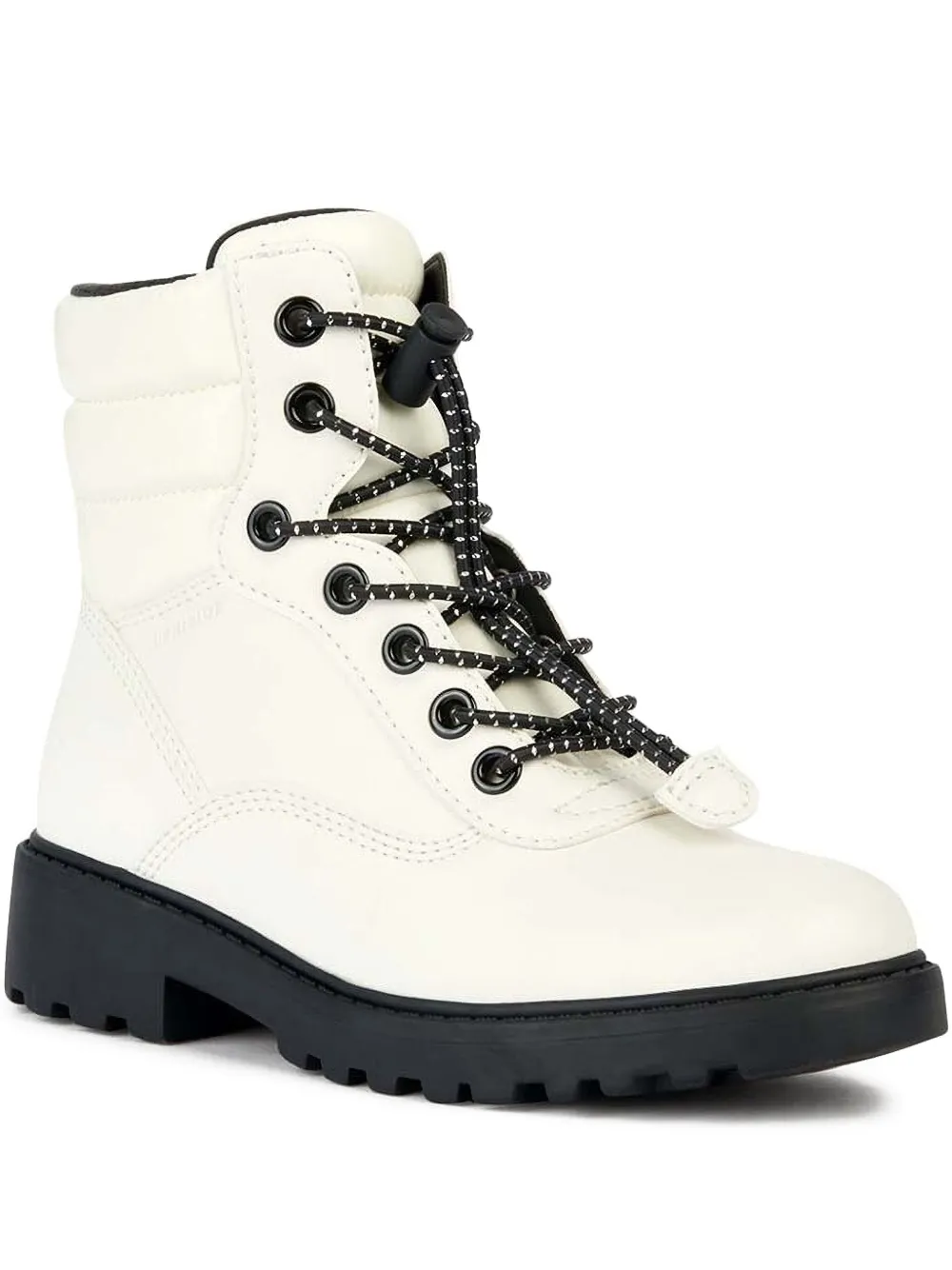 Geox padded lace-up boots White