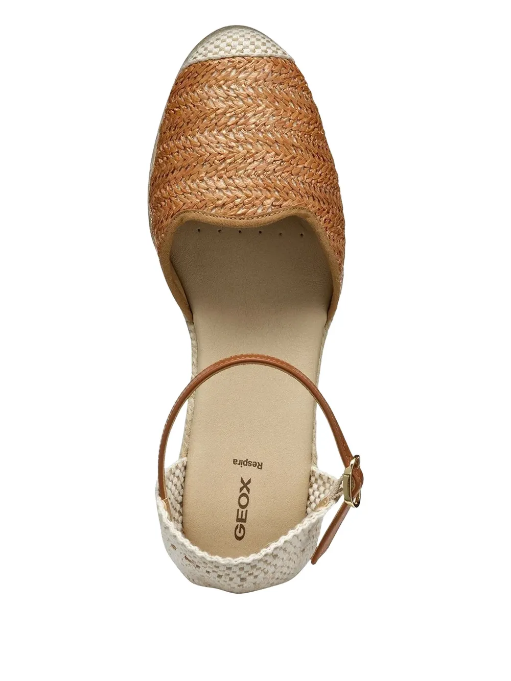 Geox Gelsa Woven Espadrilles In Brown
