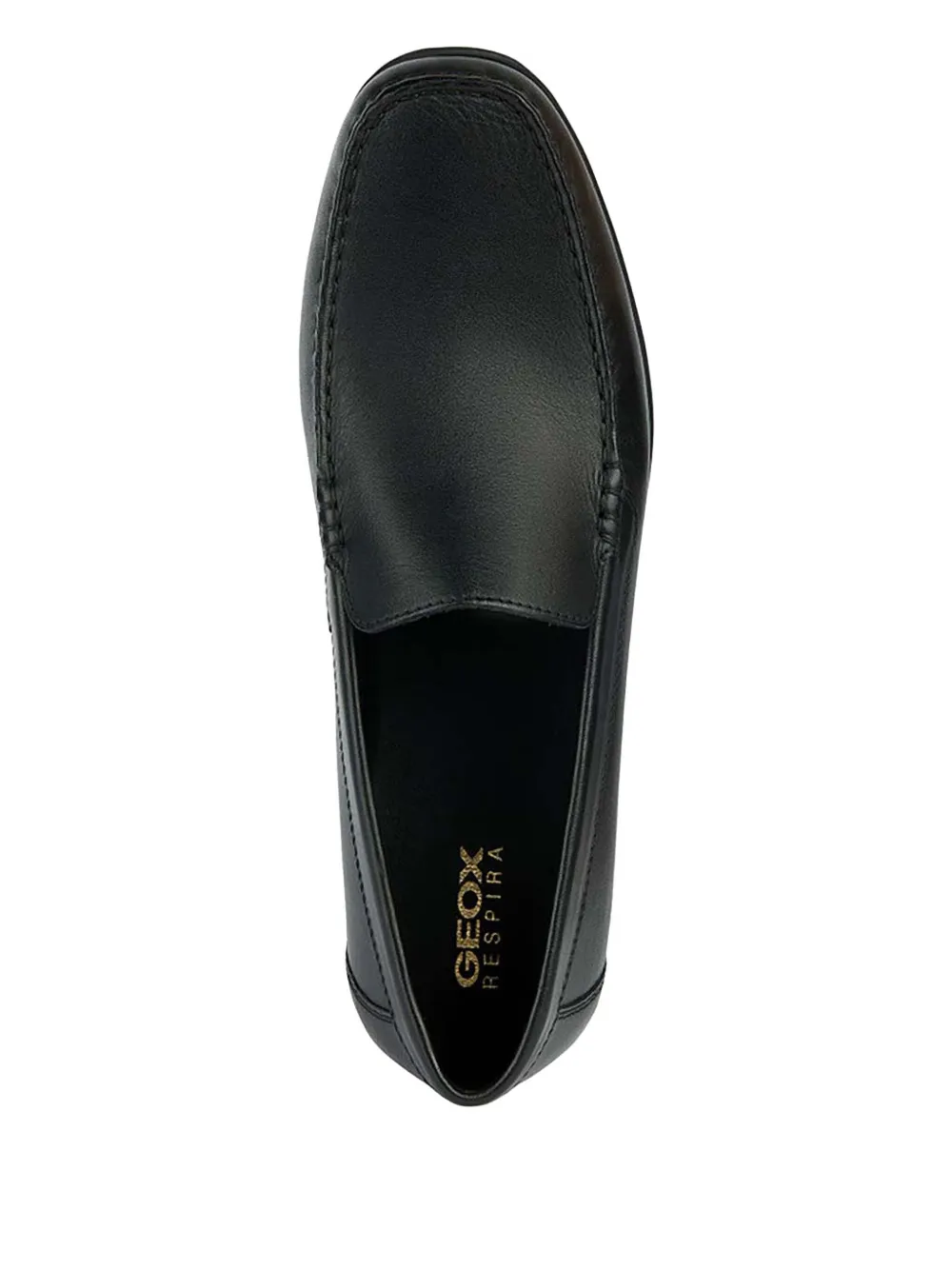 Geox Ascanio leather slip-on loafers Black