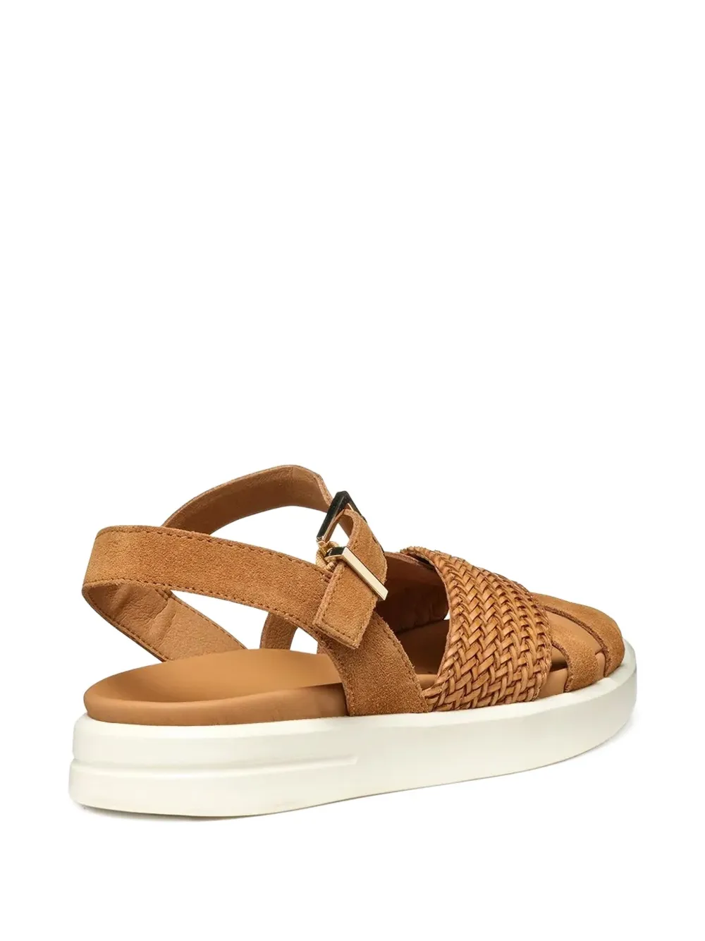 Geox woven-strap buckle sandals Brown