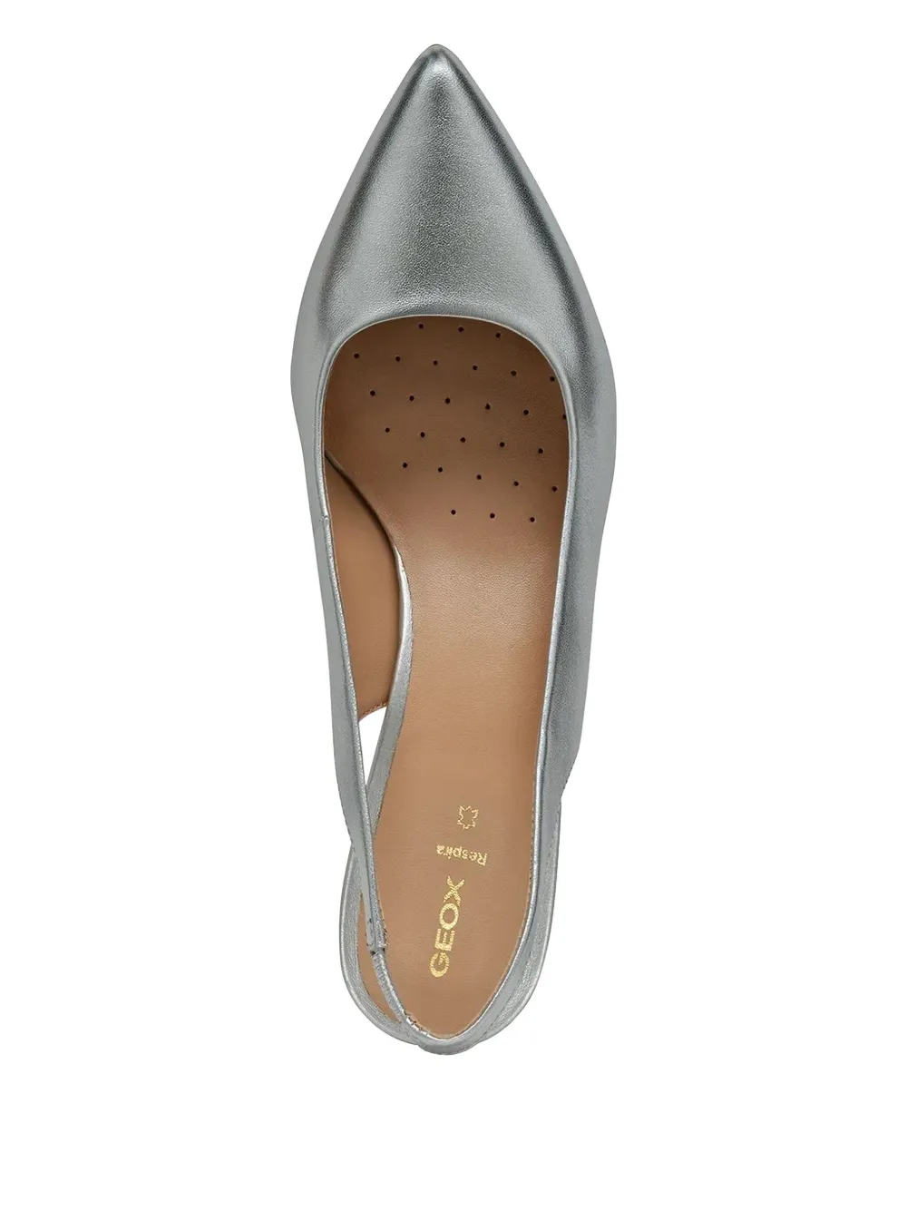 Geox 70mm Kleopy slingback pointed-toe pumps Silver
