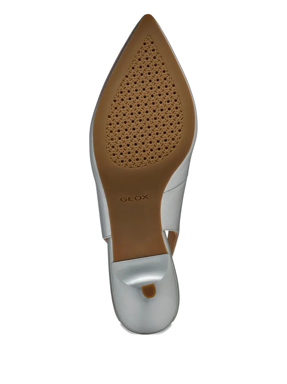 Geox 70mm Kleopy slingback pointed-toe pumps Silver