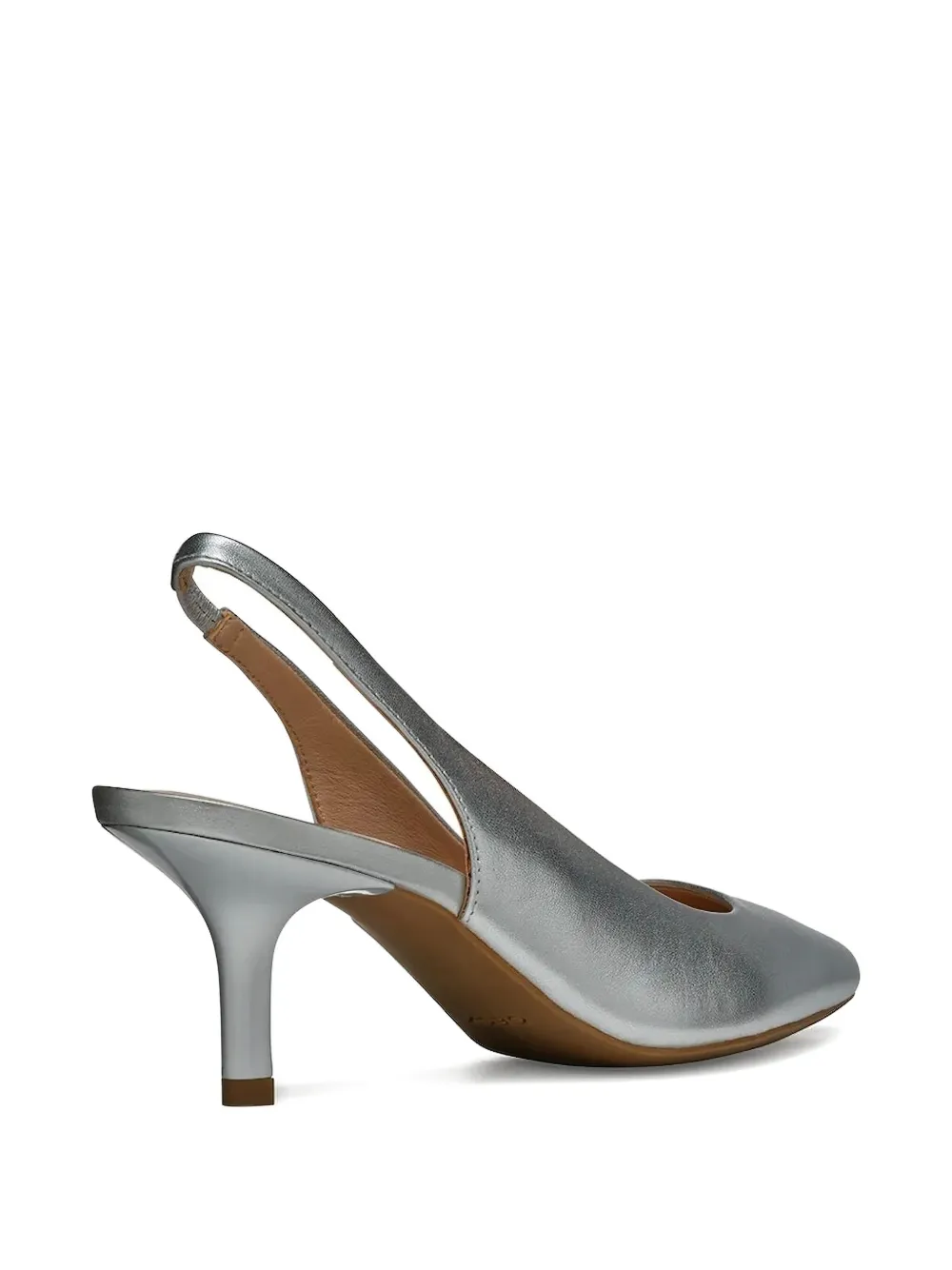 Geox 70mm Kleopy slingback pointed-toe pumps Silver