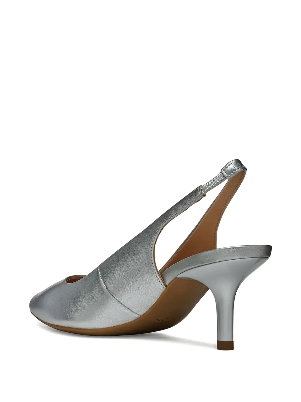 Geox 70mm Kleopy slingback pointed-toe pumps Silver
