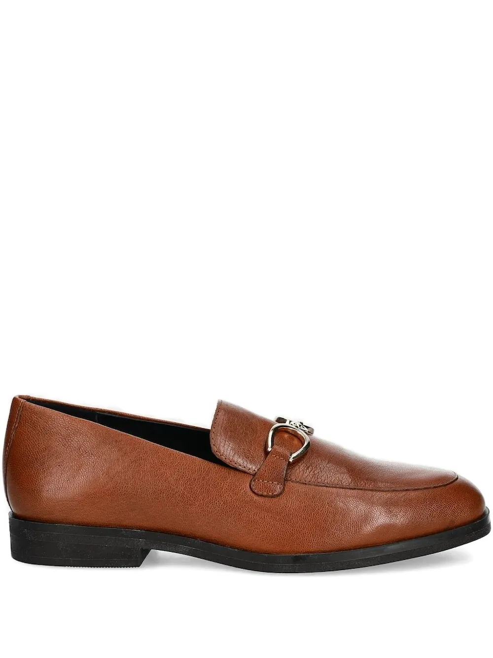 Geox Chain-detail Loafers In Brown