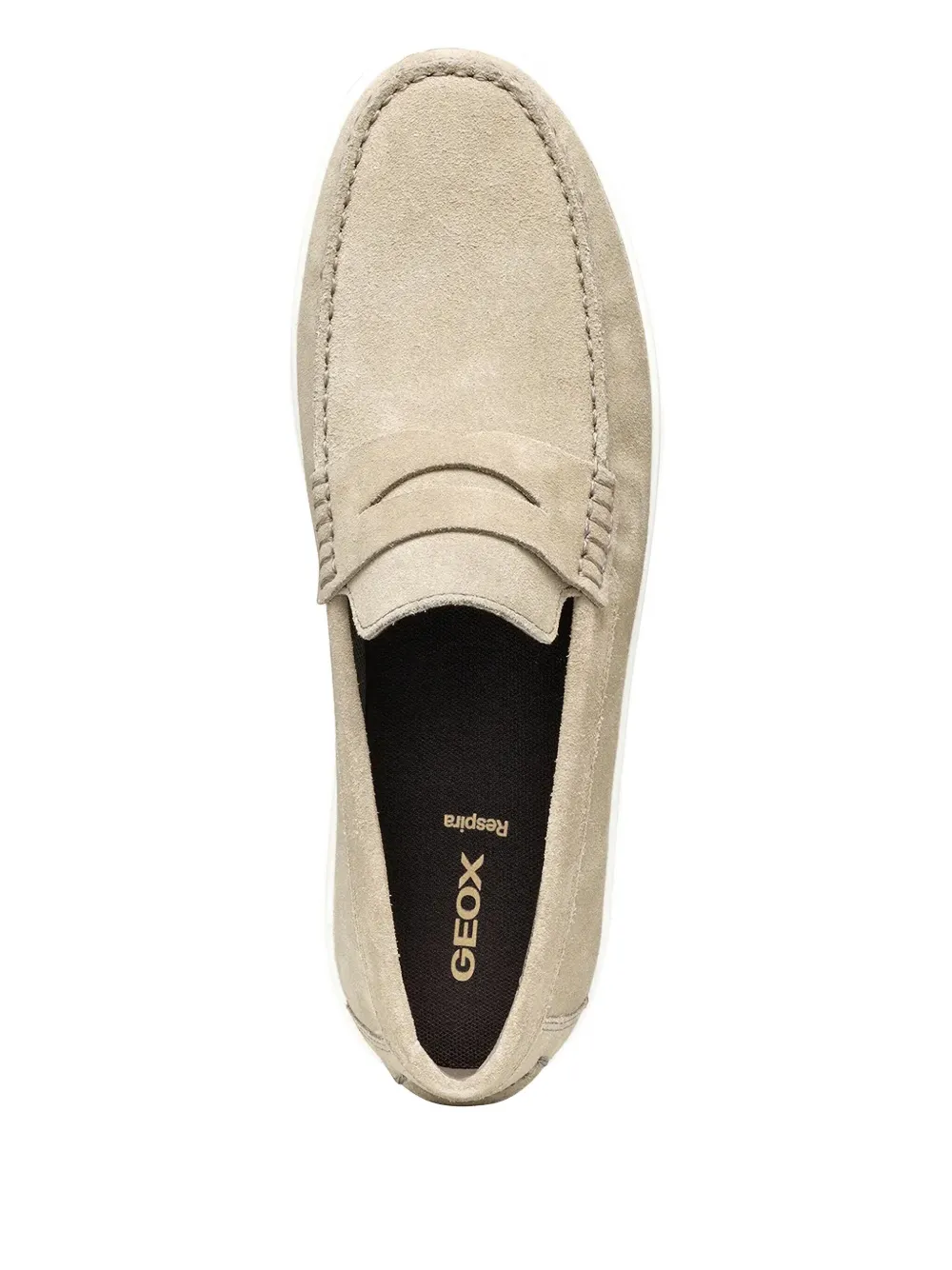 Geox Avola penny suede loafers Neutrals
