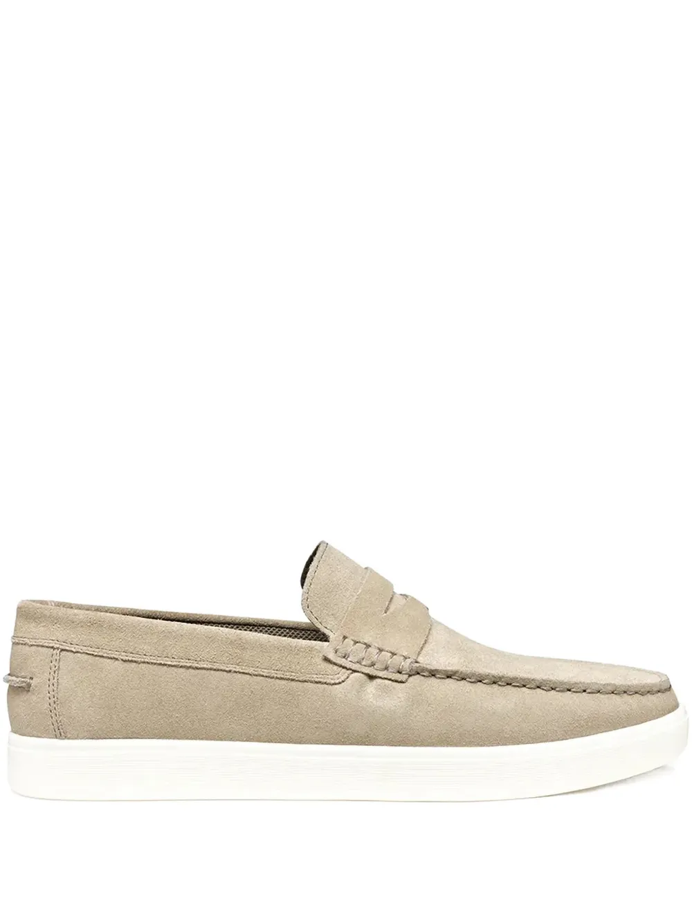 Geox Avola penny suede loafers Neutrals