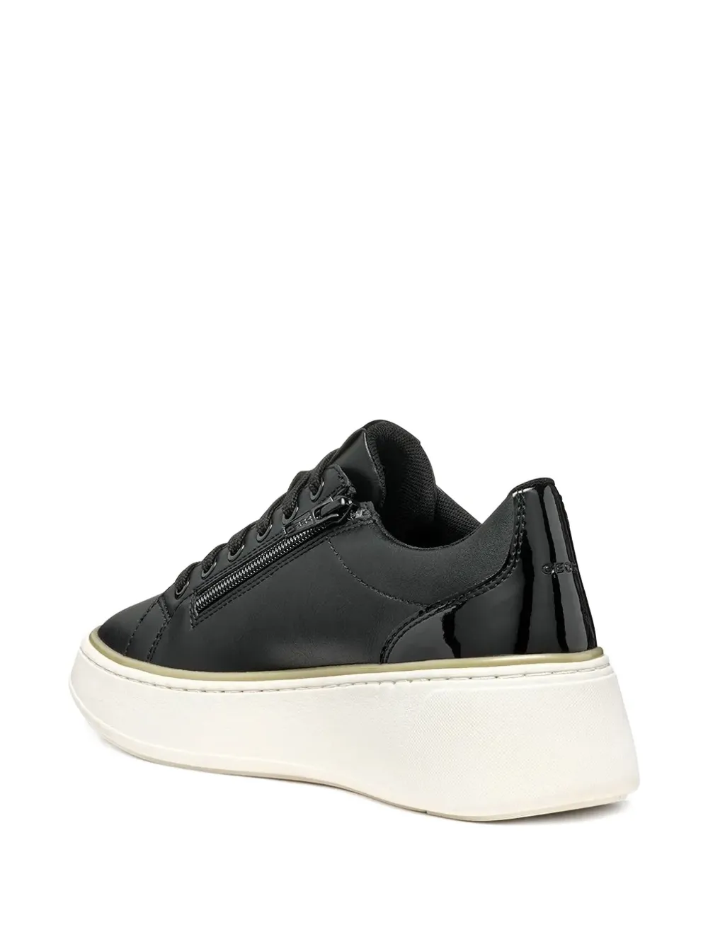 Geox Sunnetty Platform Sneakers In Black