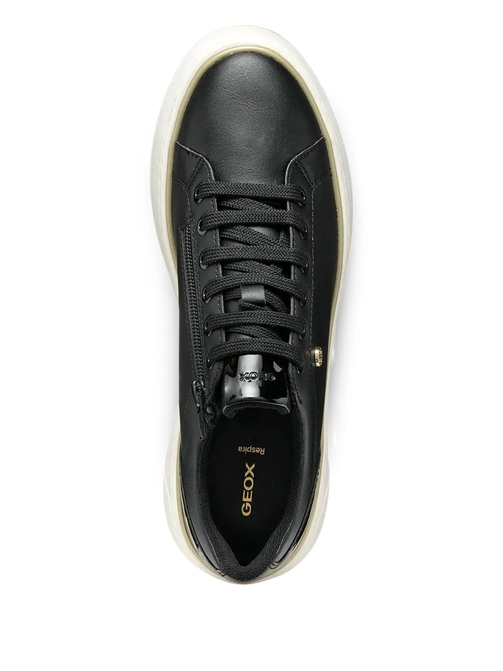 Geox Sunnetty sneakers met plateauzool Zwart