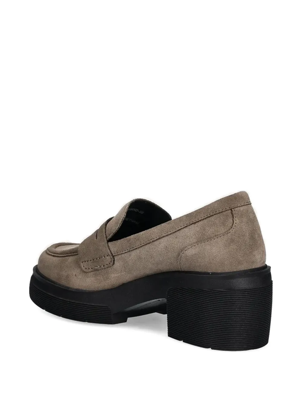 Geox 70mm penny-strap platform loafers Brown