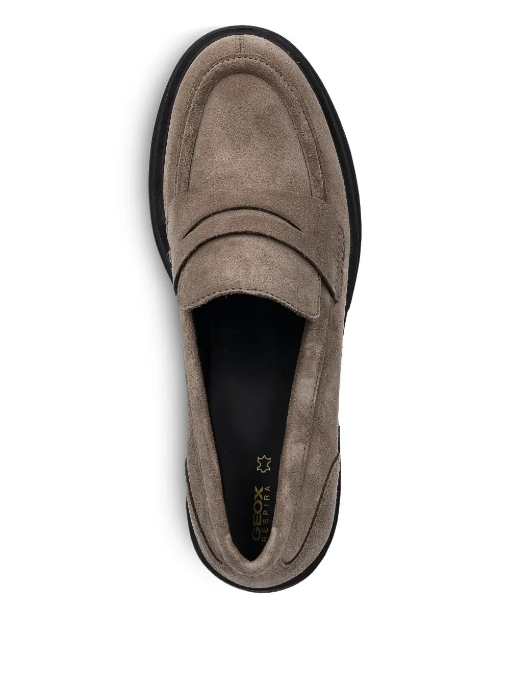 Geox 70mm penny-strap platform loafers Brown