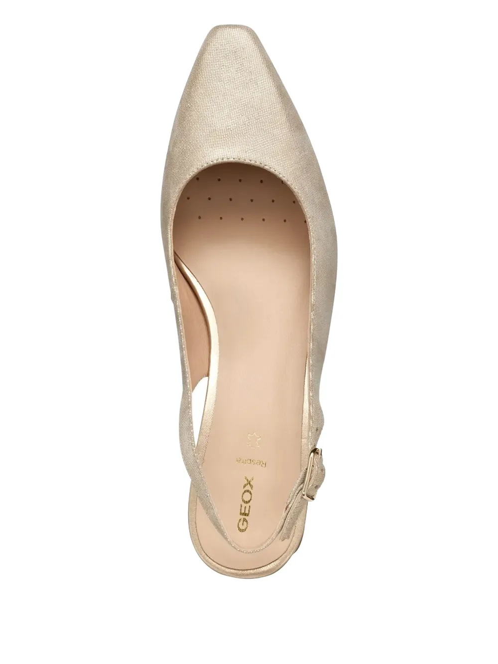 Geox 65mm leather heeled pumps Neutrals
