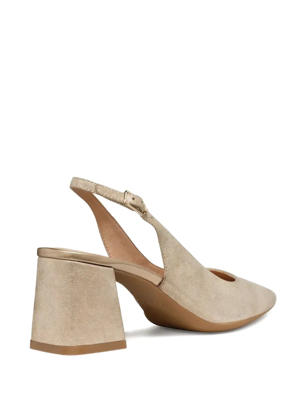 Geox 65mm leather heeled pumps Neutrals