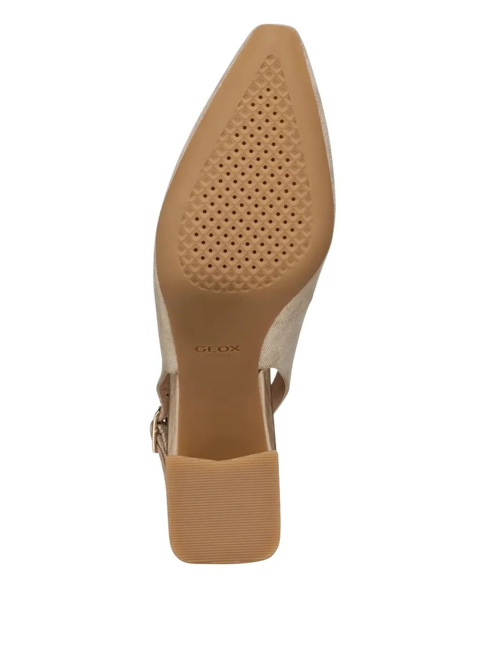 Geox 65mm leather heeled pumps Neutrals