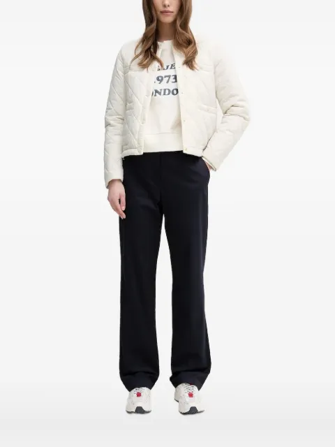 Geox quilted diamond-pattern jacket
