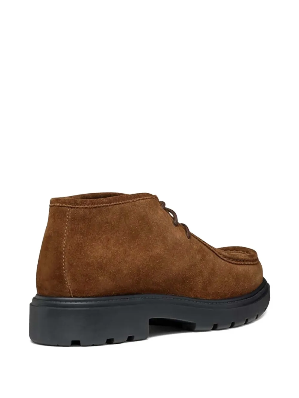 Geox Spherica suede lace-up derby shoes Brown