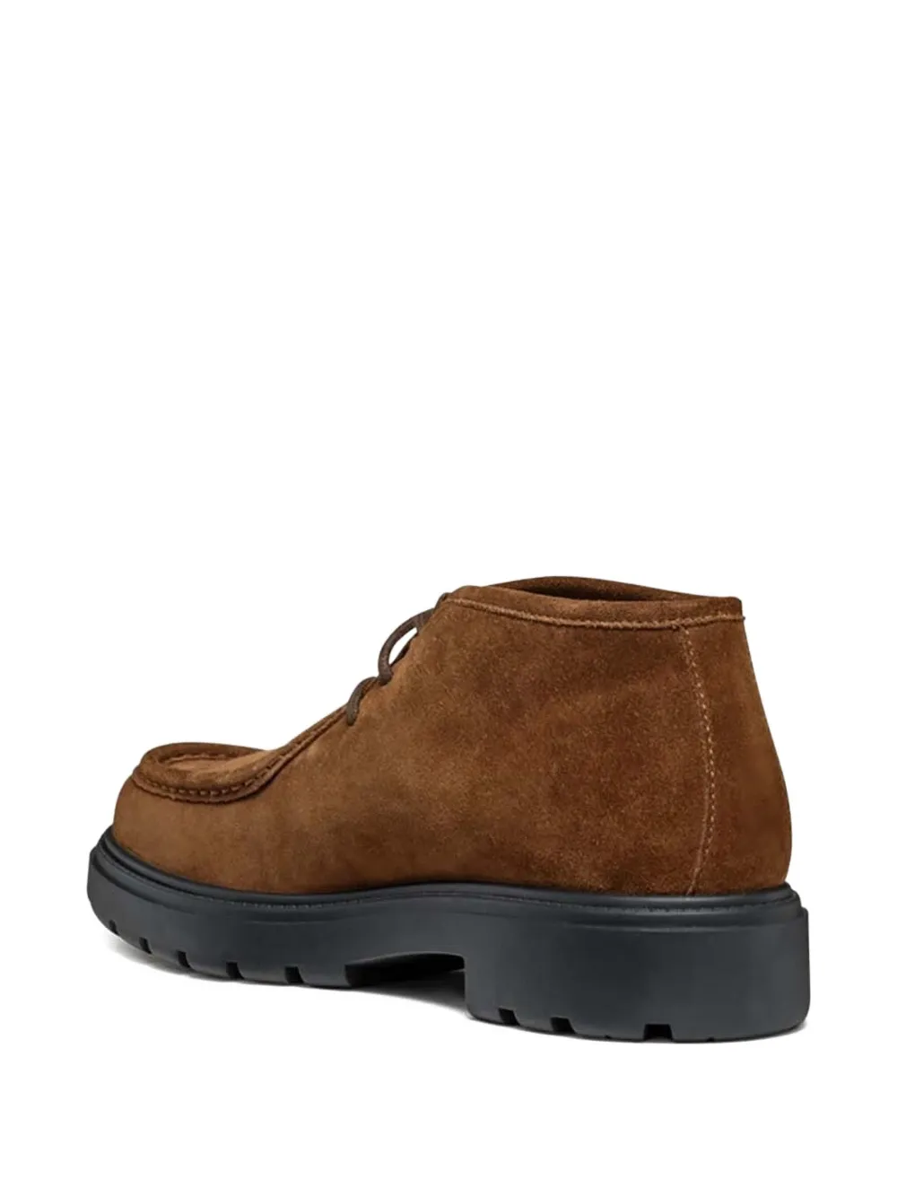 Geox Spherica suede lace-up derby shoes Brown