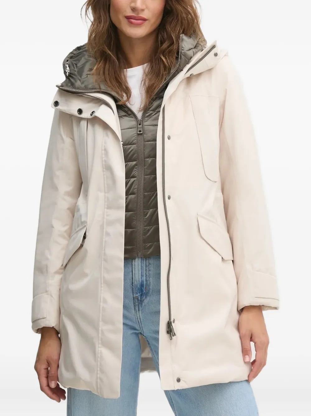 Geox Felicity Hooded Jacket In White