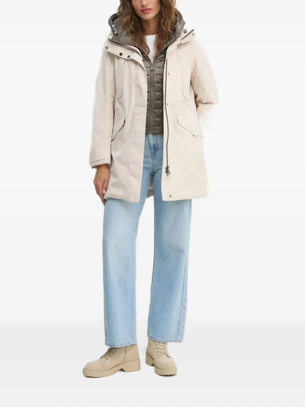 Geox Felicity hooded jacket Wit