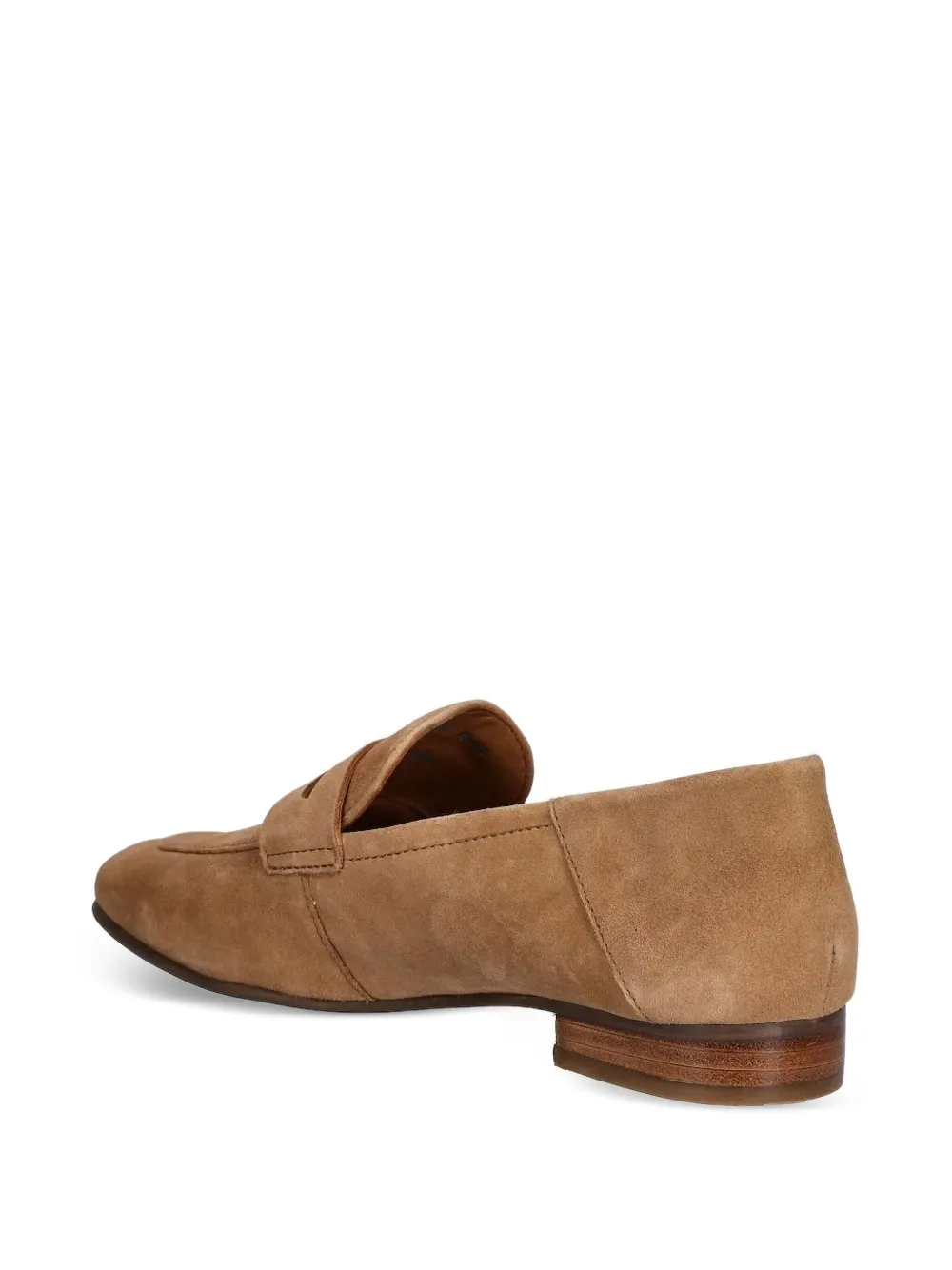 Geox Mantinea penny-strap suede loafers Brown