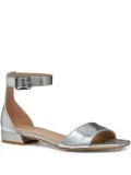 Geox snakeskin-effect ankle-strap sandals - Silver