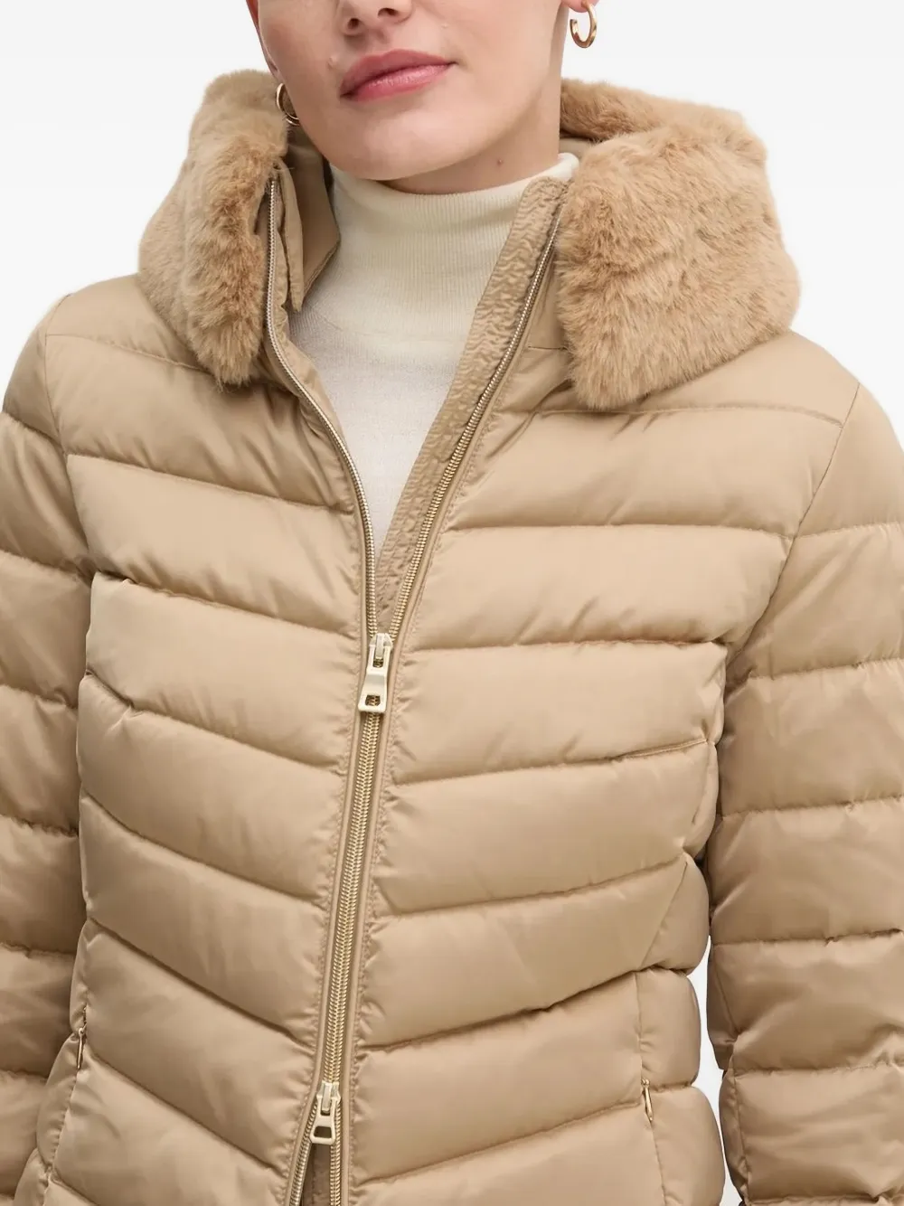 Geox Gewatteerd jack Beige