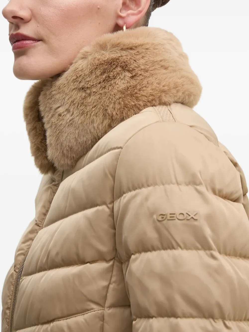 Geox Gewatteerd jack Beige