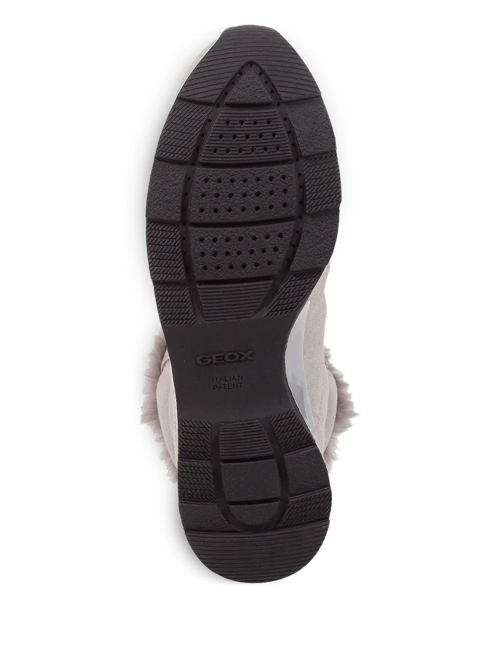 Geox trimmed high-top sneakers Grey
