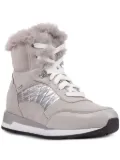 Geox trimmed high-top sneakers - Grey